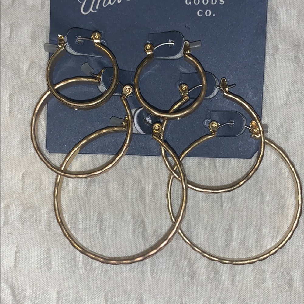 Gold Hoops set of 3